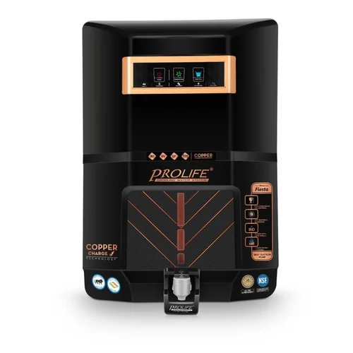 15 LPH Black Prolife RO Water Purifier – Advanced RO + UV + TDS Technology with High Purification Capacity, Stylish Black Design for Home & Commercial Use
